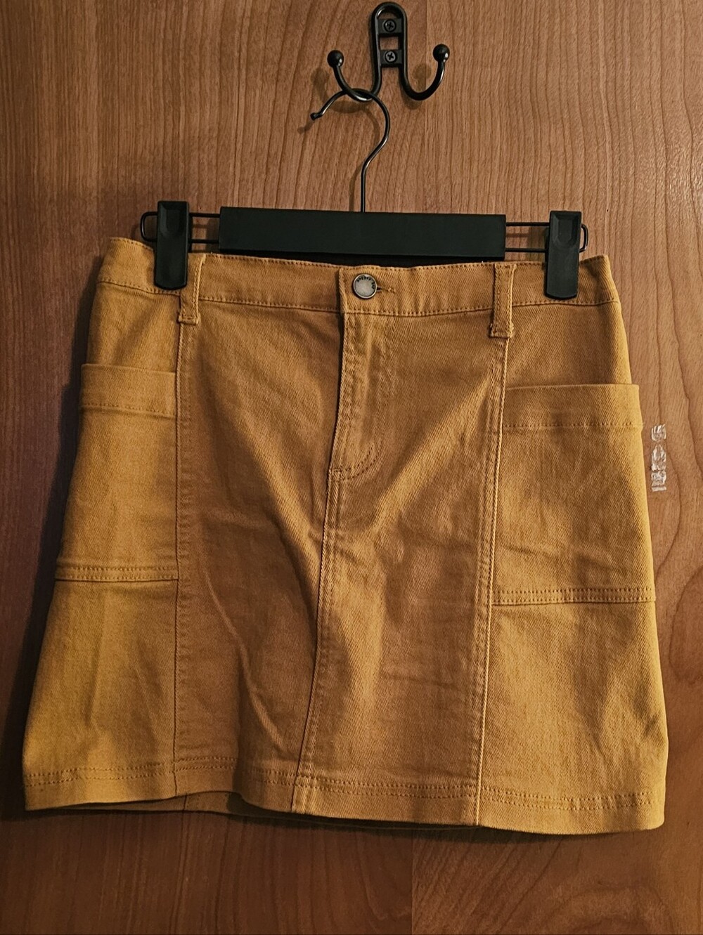 Copper Key Mustard Utility Mini Skirt Women's Size Large
